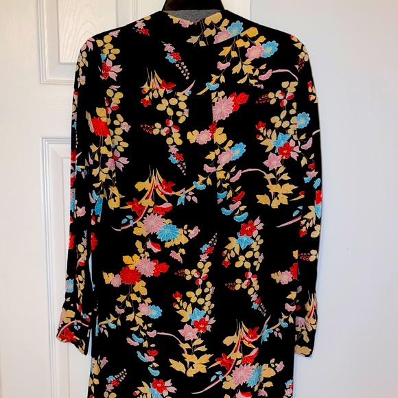 DVF floral silk shirt dress - Picture 4 of 7